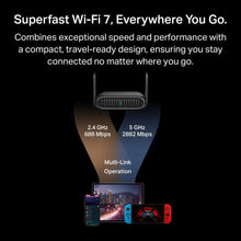 Buy TP-Link,TP-Link TL-WR3602BE BE3600Mbps Wi-Fi 7 Travel Router, USB 3.0 and 2.5 Multi-Gig WAN Ports, Portable WiFi Router, VPN Client or Server, Hotspot, Access Point, USB Tethering - Gadcet UK | UK | London | Scotland | Wales| Near Me | Cheap | Pay In 3 | Wireless Routers