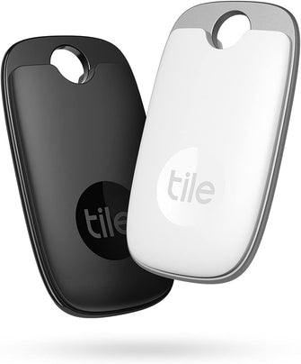 Buy Tile,Tile RE-51002 Pro (2022) Bluetooth key finder, 2-pack, 120m range, including community search function, iOS & Android app, compatible with Alexa & Google Home, 1x black, 1x white, black/white - Gadcet UK | UK | London | Scotland | Wales| Ireland | Near Me | Cheap | Pay In 3 | Security Safe Accessories