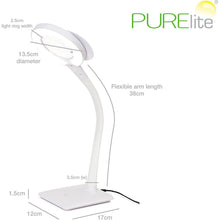 Buy Purelite,PURElite Magnifying Desk Table LED Lamp, White, Mains Operated - Gadcet UK | UK | London | Scotland | Wales| Near Me | Cheap | Pay In 3 | Desk Lamps