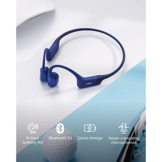 Buy Shokz,Shokz Openrun Mini Bone Conduction Sports Headphones, Bluetooth Wireless Earphones with Mic, 8H Playtime, Open-Ear Waterproof for Running Workout - Blue - Gadcet.com | UK | London | Scotland | Wales| Ireland | Near Me | Cheap | Pay In 3 | Earphones