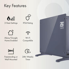 Buy Devola,Devola Wifi Enabled Smart Electric Glass Panel Heater 1500G | Wall Mounted Radiator & Free Standing Low Energy Heater, Works With Alexa | Lot 20 complaint, DVPW1500G (Grey) (1500, Watts) - Gadcet UK | UK | London | Scotland | Wales| Near Me | Cheap | Pay In 3 | Electronics