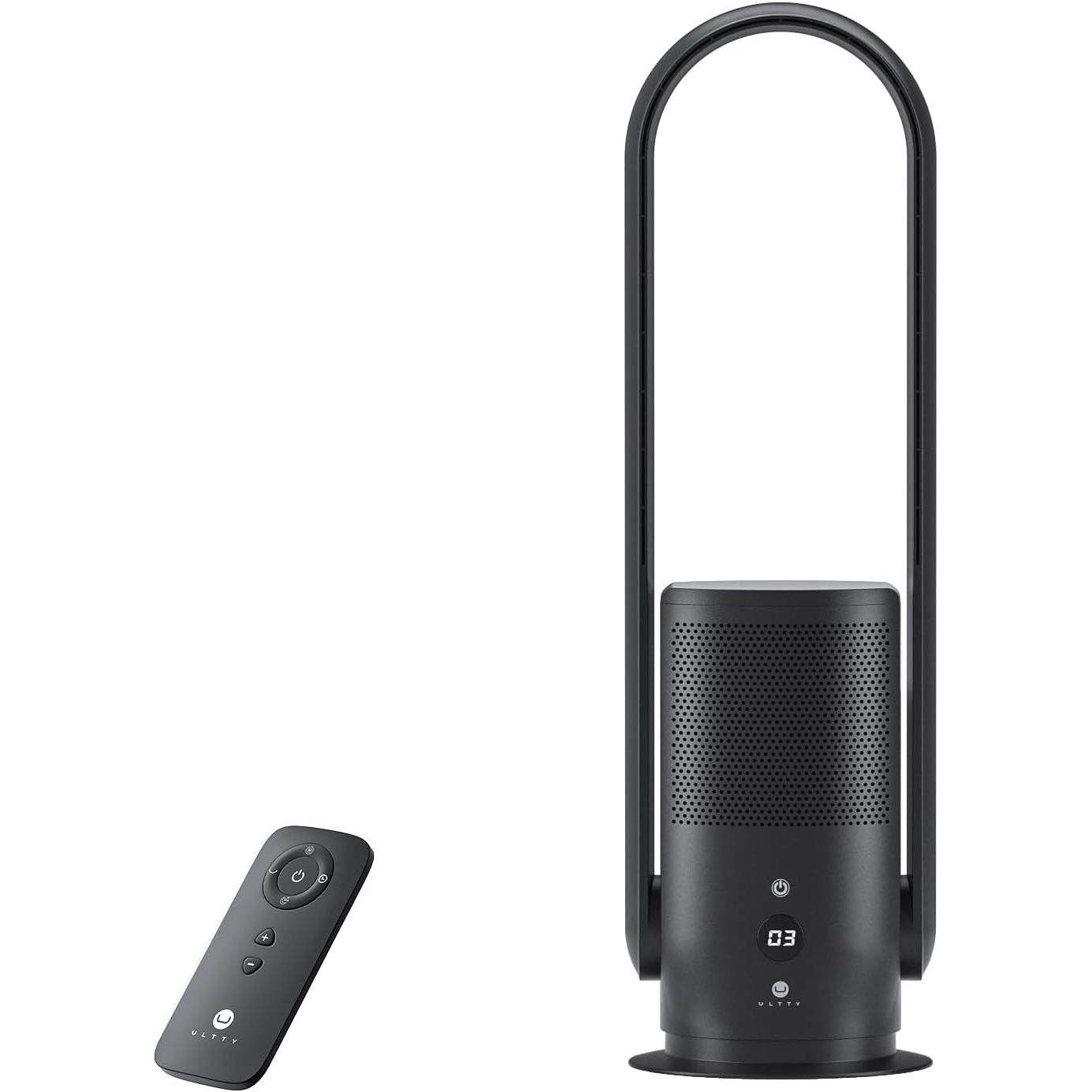 Buy Ultty,Ultty Bladeless Tower Fan with HEPA Air Purifier – 80cm Oscillating, 9 Speeds, Remote, Timer, Touch Control, Black (CR022D) - Gadcet UK | UK | London | Scotland | Wales| Near Me | Cheap | Pay In 3 | Desk & Pedestal Fans