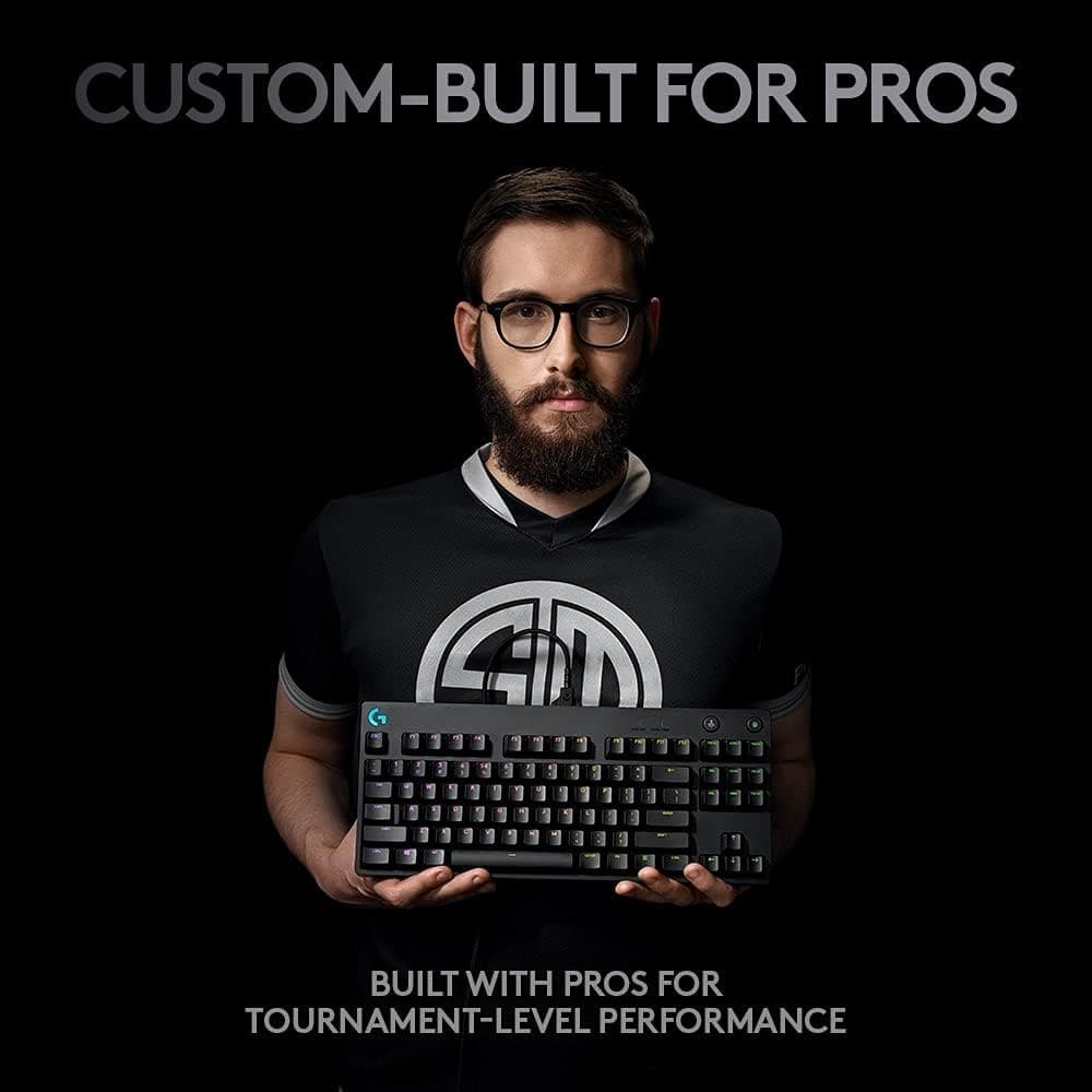 Buy Logitech,Logitech G PRO TKL Mechanical Gaming Keyboard - Design for esport Gaming, Detachable Micro USB Cable, QWERTY UK Layout - Black - Gadcet.com | UK | London | Scotland | Wales| Ireland | Near Me | Cheap | Pay In 3 | Keyboards
