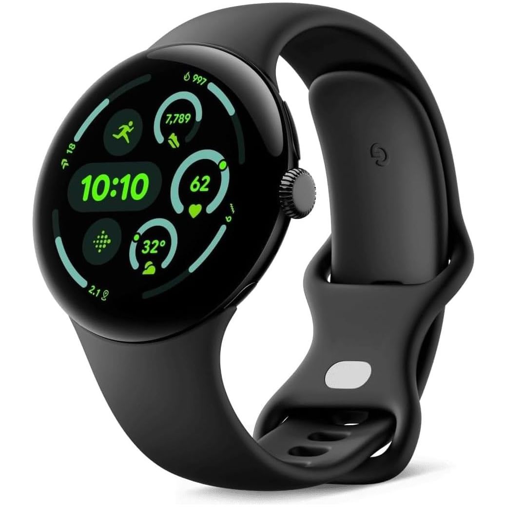 Buy Google,Google Pixel Watch 3 (45mm), Android Smartwatch, Heart Rate Tracking, Fitbit Running, Fitness Insights, 24-Hour Battery, Matte Black Aluminium, Obsidian Band, Wi-Fi - Gadcet UK | UK | London | Scotland | Wales| Near Me | Cheap | Pay In 3 | Smart Watches