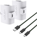 Buy Venom,Venom High Capacity 1100mAh Rechargeable Battery Twin Pack - White for Xbox Series X|S & Xbox One - Gadcet UK | UK | London | Scotland | Wales| Near Me | Cheap | Pay In 3 | Video Game Console & Controller Batteries