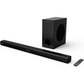 Buy Hisense,Hisense HS218 2.1ch Sound Bar with Wireless Subwoofer – 200W, Dolby Audio, Bluetooth, HDMI ARC/Optical/AUX/USB, 3 EQ Modes, Black - Gadcet UK | UK | London | Scotland | Wales| Near Me | Cheap | Pay In 3 | Speakers