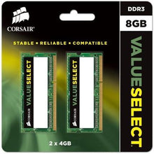 Buy Corsair,Corsair Value Select 8GB (2x4GB) DDR3 1333MHz SODIMM Laptop Memory - Black - Gadcet UK | UK | London | Scotland | Wales| Near Me | Cheap | Pay In 3 | RAM