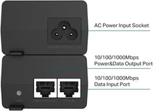 TP-Link POE160S PoE+ Injector – IEEE 802.3af/at, 2 x Gigabit Ports, Up to 30W Output, 100m PoE Distance, Plug & Play