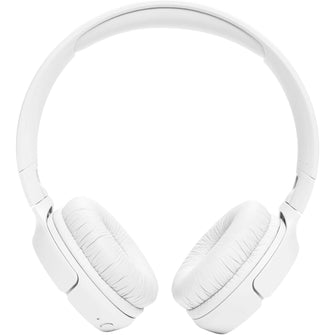JBL Tune 520BT Wireless On-Ear Headphones – Pure Bass, Bluetooth 5.3, 57H Battery, White