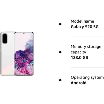 Buy Samsung,Samsung Galaxy S20 5G 128GB White Unlocked - Gadcet UK | UK | London | Scotland | Wales| Near Me | Cheap | Pay In 3 | Unlocked Mobile Phones