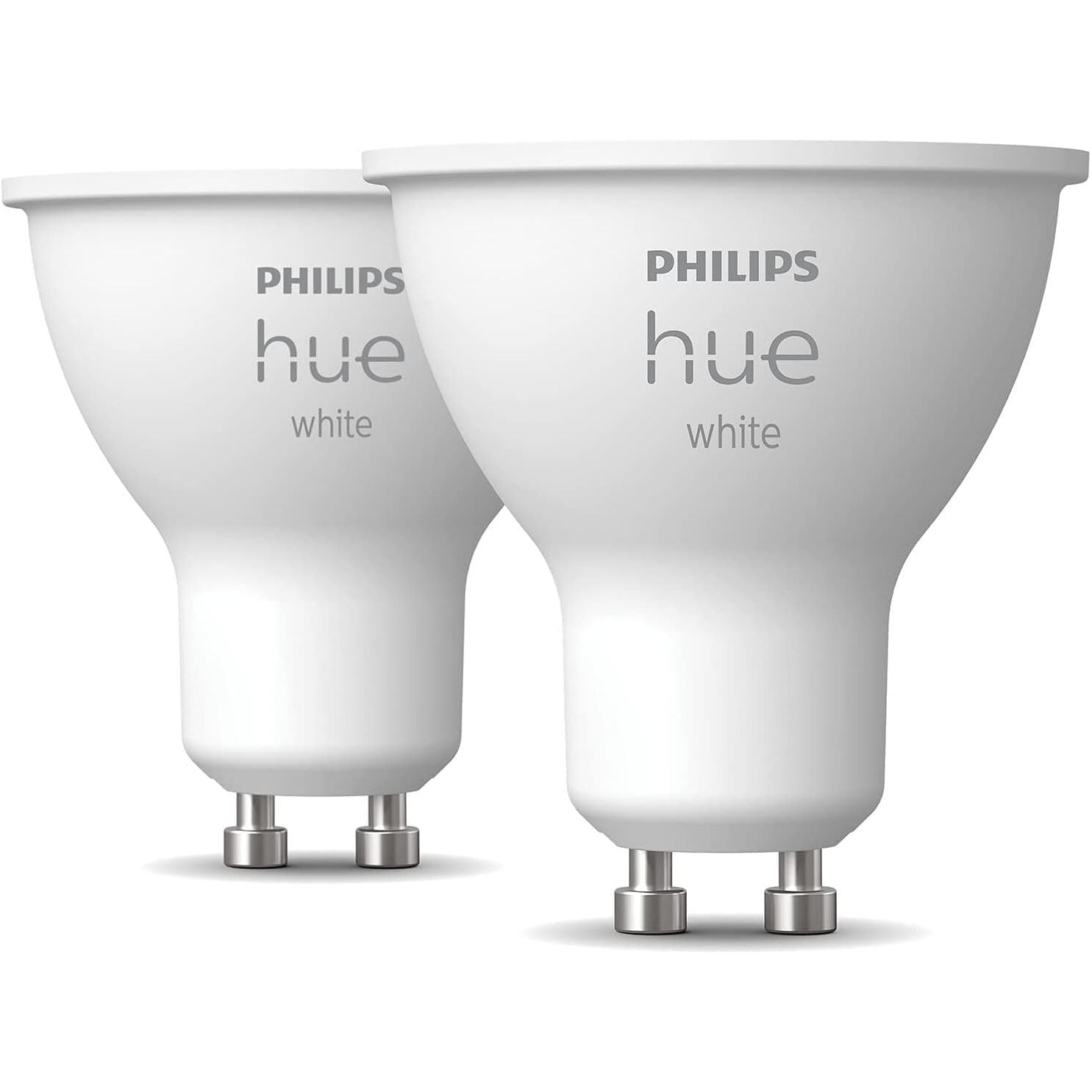 Buy Philips Hue,Philips Hue New White Smart LED Light Bulb 2 Pack [GU10 Spot] with Bluetooth Works with Alexa, Google Assistant, Apple Homekit for Indoor Home Lighting - Gadcet UK | UK | London | Scotland | Wales| Near Me | Cheap | Pay In 3 | LED Light Bulbs