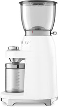 Buy Smeg,Smeg CGF01WHUK Coffee Grinder, Aluminium Construction, 50's Retro Style, 8 Programme Settings and 3 Grinding Grades, White - Gadcet UK | UK | London | Scotland | Wales| Near Me | Cheap | Pay In 3 | Small Kitchen Appliances