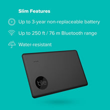 Buy Tile,Tile Slim (2022) Bluetooth Item Finder- Alexa, Google Home, iOS and Android Compatible - Black - Gadcet  | UK | London | Scotland | Wales| Near Me | Cheap | Pay In 3 | GPS Tracking Devices