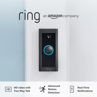 Buy Ring,Ring Video Doorbell Wired by Amazon | Doorbell Security Camera with 1080p HD Video - Advanced Motion Detection - Hardwired - Black - Gadcet UK | UK | London | Scotland | Wales| Ireland | Near Me | Cheap | Pay In 3 | Surveillance Cameras