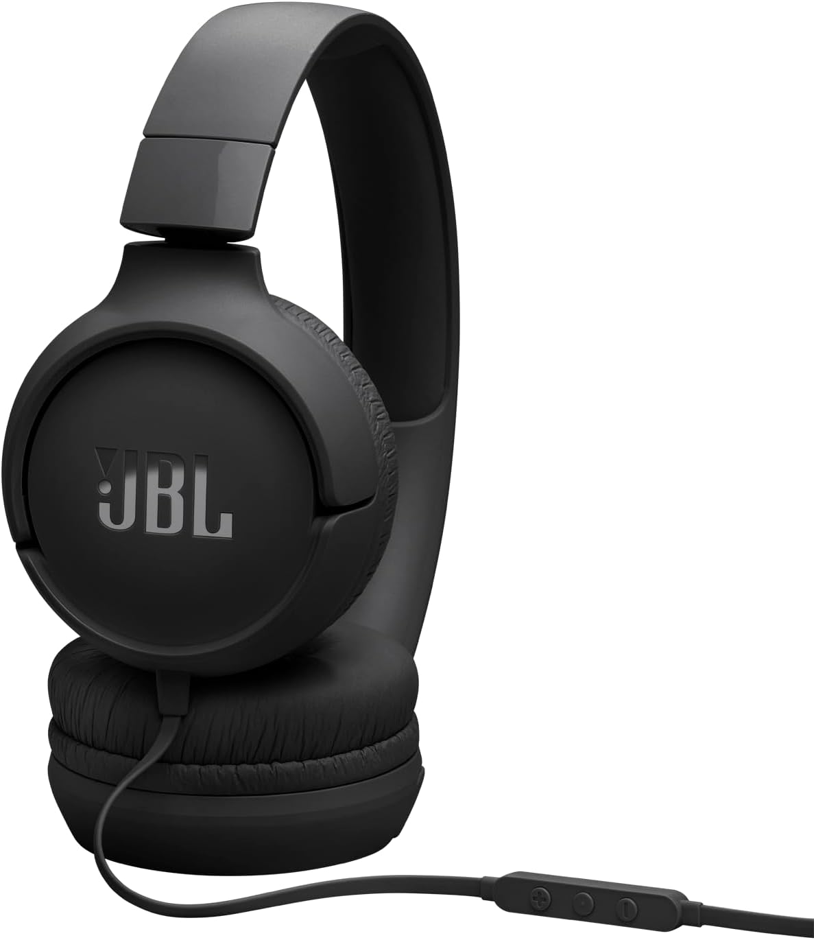 JBL Tune 520 C Comfort Fit Wired On Ear Headphones with Microphone, Pure Bass Sound, EQ Presets, USB-C Connectivity, Foldable Design and Tangle-Free Cable, Black