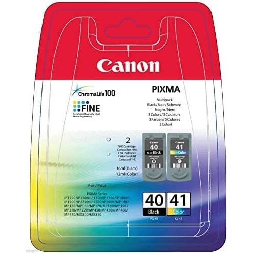 Buy Canon,Canon PG40-CL41 Ink Cartridges - Black/Colour - Gadcet.com | UK | London | Scotland | Wales| Ireland | Near Me | Cheap | Pay In 3 | Toner & Inkjet Cartridges