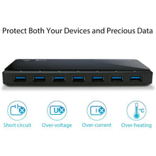 Buy TP-Link,TP-Link UH720 7-Port USB 3.0 Hub with 2 High-Speed 2.4A Charging Ports, 1m Cable, Compatible with Windows, macOS, Linux, Black - Gadcet UK | UK | London | Scotland | Wales| Near Me | Cheap | Pay In 3 | Chargers & Docking Stations