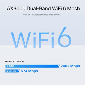 Buy TP-Link,TP-Link Deco X50 Outdoor/Indoor Wi-Fi 6 Mesh Unit, IP65-Rated, Dual-Band, Add-On for Deco Wi-Fi 7/6/5 Systems, Alexa Compatible - Gadcet UK | UK | London | Scotland | Wales| Near Me | Cheap | Pay In 3 | Networking Devices