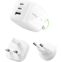 Buy Belkin,Belkin 3-Port USB-C Plug 70W GaN Wall Charger – White - Gadcet UK | UK | London | Scotland | Wales| Near Me | Cheap | Pay In 3 | Power Adapters & Chargers