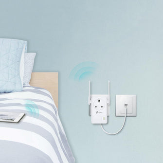 TP-Link TL-WA860RE WiFi Extender Booster – N300Mbps with Passthrough Socket & Ethernet Port
