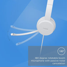 Buy Lenovo,LENOVO 110 Stereo Headset - ClouLenovo 110 USB Stereo Headset, Noise Cancelling, Adjustable Boom Mic, Long Cable, Works with Chromebook - Silver/Grey (GXD1B67867)d Grey - Gadcet UK | UK | London | Scotland | Wales| Near Me | Cheap | Pay In 3 | Headphones & Headsets