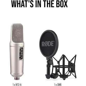 RØDE NT2-A Large-Diaphragm Condenser Microphone – Switchable Polar Patterns, Pad & High-Pass Filter