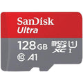 Buy Sandisk,SanDisk Ultra 128 GB microSDXC Memory Card + SD Adapter with A1 App Performance Up to 100 MB/s, Class 10, U1 - Gadcet UK | UK | London | Scotland | Wales| Near Me | Cheap | Pay In 3 | Flash Memory Cards
