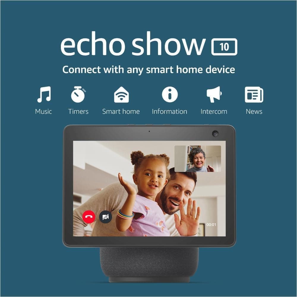 Buy Amazon,Amazon Echo Show 10 (3rd Gen) Smart Display with Alexa - Black - Gadcet UK | UK | London | Scotland | Wales| Ireland | Near Me | Cheap | Pay In 3 | Smart speakers
