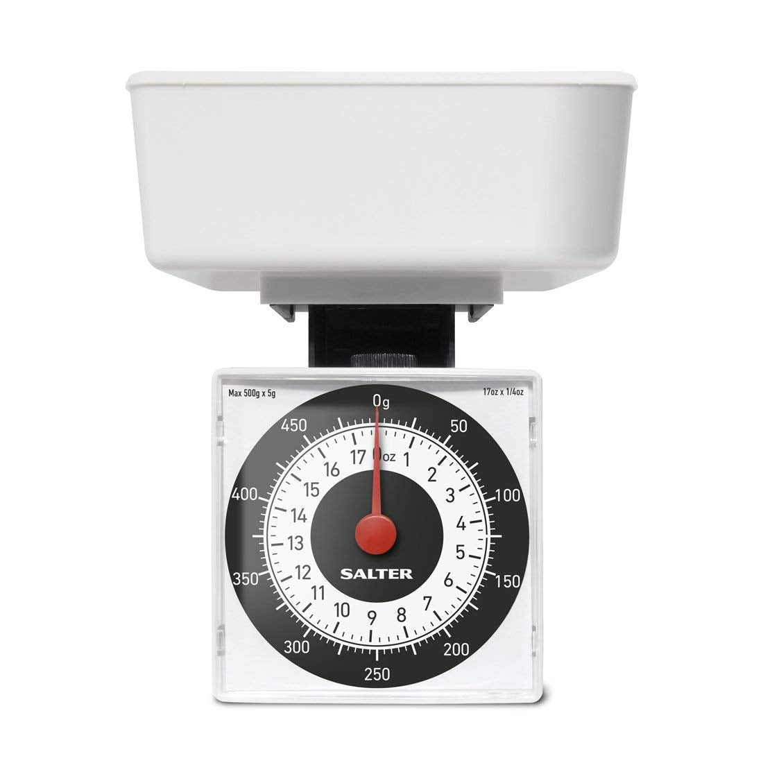 Buy Salter,Salter 022 WHDR Dietary Mechanical Kitchen Scale - Compact, Battery-Free, 500g Capacity, 5g Increments, Large Dial, White, 15-Year Guarantee - Gadcet UK | UK | London | Scotland | Wales| Near Me | Cheap | Pay In 3 | Smart Scale