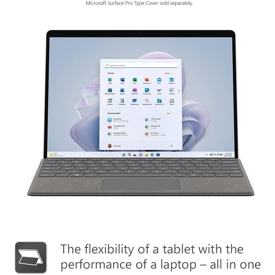 Buy Microsoft,Microsoft Surface Pro 9, 13" 2-in-1 Tablet PC, Intel Core i7, 16GB RAM, 512GB SSD, Windows 11 Home - 2022 Model - Silver - Gadcet UK | UK | London | Scotland | Wales| Ireland | Near Me | Cheap | Pay In 3 | Laptops