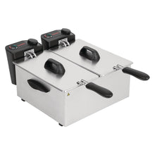 Caterlite Twin Tank Countertop Deep Fryer, Stainless Steel, 2 x 3.5L