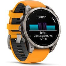 Buy Garmin,Garmin Fenix 8 47mm AMOLED Sapphire Titanium Smartwatch – Spark Orange/Graphite Silicone Band - Gadcet UK | UK | London | Scotland | Wales| Near Me | Cheap | Pay In 3 | Smart Watches