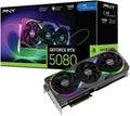 PNY GeForce RTX 5080 ARGB Overclocked Triple Fan 16GB GDDR7 Reflex 2 RTX AI DLSS4