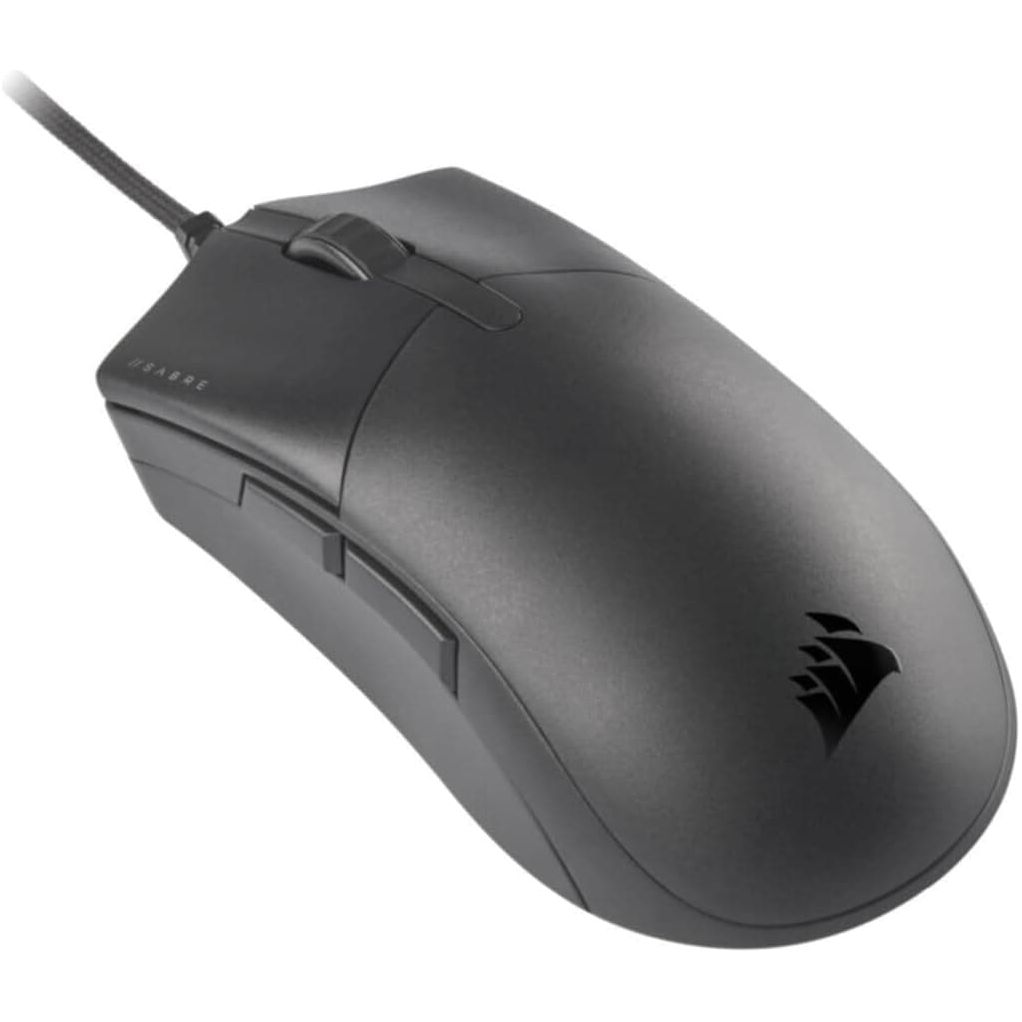 Buy Corsair,Corsair SABRE PRO CHAMPION SERIES Gaming Mouse (Ergonomic Shape for Esports and Competitive Play, Ultra-Lightweight 69g, Flexible Paracord Cable, CORSAIR QUICKSTRIKE Buttons with Zero Gap) Black - Gadcet UK | UK | London | Scotland | Wales| Ireland | Near Me | Cheap | Pay In 3 | Mice & Trackballs