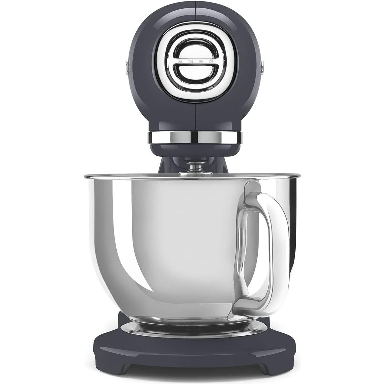 Buy Smeg,Smeg SMF03GRUK Full Colour Stand Mixer, Retro 50's Style with 4.8L Stainless Steel Bowl, Safety Lock, 10 Variable Speeds, 800W, Grey - Gadcet UK | UK | London | Scotland | Wales| Near Me | Cheap | Pay In 3 | 