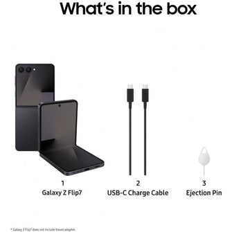 Samsung Galaxy Z Flip7 512GB Jet Black SIM-Free Unlocked Mobile Phone