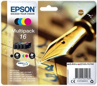 Buy Epson,Epson 16 Pen & Crossword Genuine Multipack, 4-colours Ink Cartridges, DURABrite Ultra Ink - Gadcet UK | UK | London | Scotland | Wales| Ireland | Near Me | Cheap | Pay In 3 | Toner & Inkjet Cartridge Refills