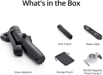 DJI,DJI OSMO Mobile 6 Smartphone Gimbal Stabilizer, 3-Axis Phone Gimbal, Built-In Extension Rod, Portable and Foldable, Android and iPhone Gimbal with ShotGuides, Vlogging Stabilizer, Slate Gray - Gadcet.com