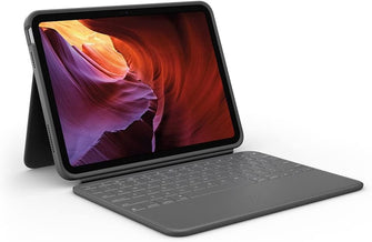 Buy Logitech,Logitech Rugged Folio for iPad (10th generation) Protective Keyboard Case with Smart Connector and Durable Spill-Proof Keyboard, English Layout - Grey - Gadcet.com | UK | London | Scotland | Wales| Ireland | Near Me | Cheap | Pay In 3 | Keyboards