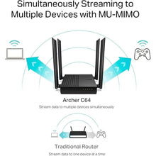 Buy TP-Link,TP-Link AC1200 Dual-Band Gigabit Wi-Fi Router, Wi-Fi Speed up to 1200 Mbps, 4×Gbps LAN Ports, Advanced security with WPA3, with MU-MIMO (Archer C64) - Gadcet UK | UK | London | Scotland | Wales| Ireland | Near Me | Cheap | Pay In 3 | Network Cards & Adapters