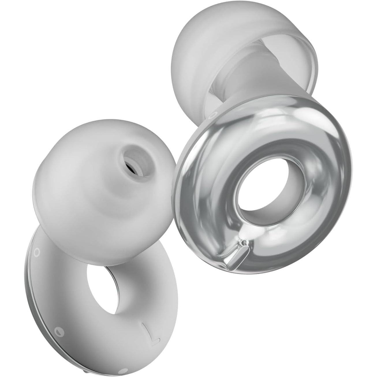 Loop Switch 2 Adjustable Earplugs – 3 Noise Reduction Modes, 20–26dB SNR – Silver
