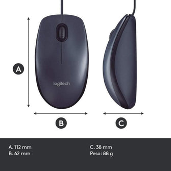 Buy Logitech,Logitech B100 Optical USB Mouse - Black - Gadcet UK | UK | London | Scotland | Wales| Ireland | Near Me | Cheap | Pay In 3 | Mouse Pads