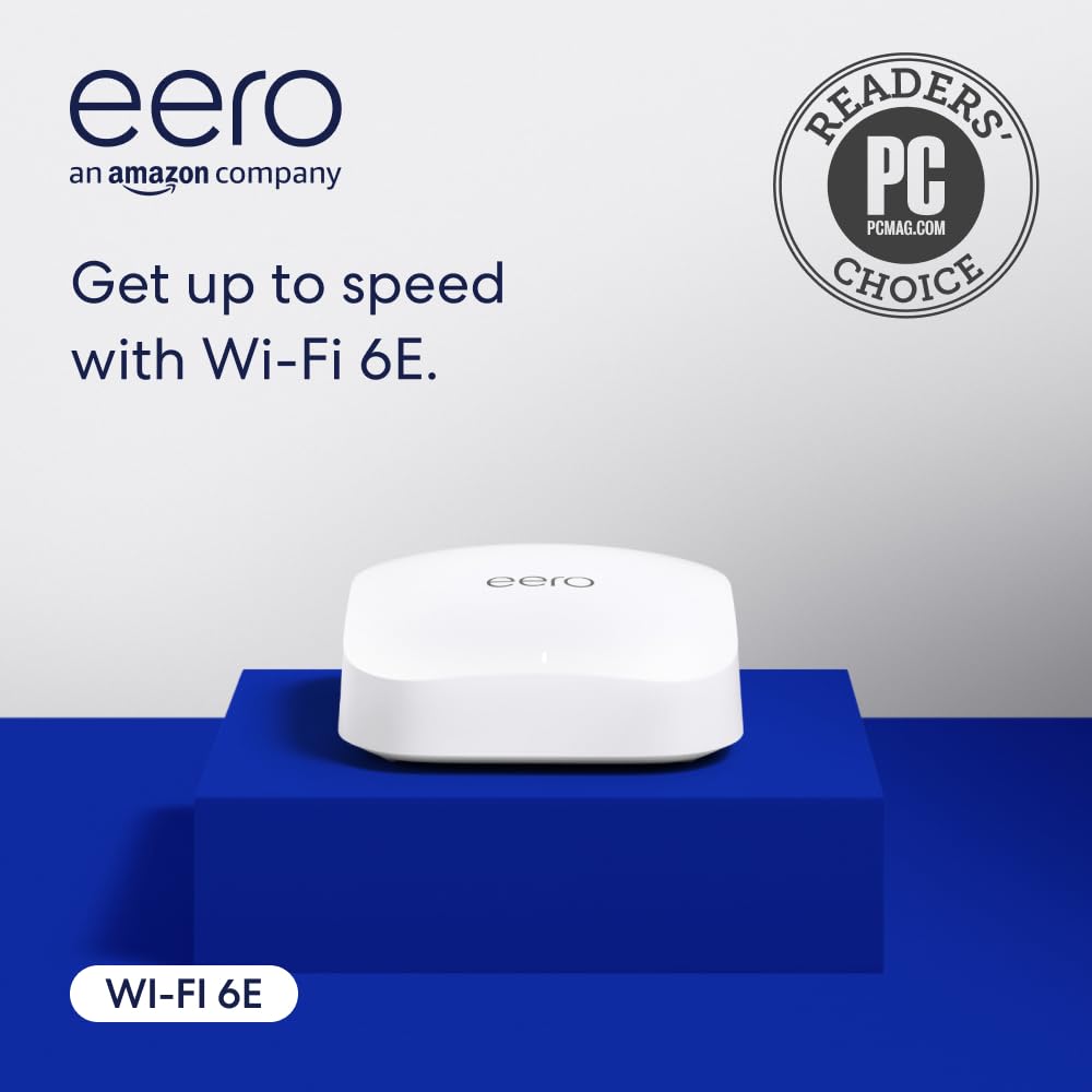 Buy Amazon,Amazon eero Pro 6E Mesh Wi-Fi Router – 2.5 Gbps Ethernet, Coverage up to 190 m², Connect 100+ Devices, 1-Pack (2022 Release) - Gadcet UK | UK | London | Scotland | Wales| Near Me | Cheap | Pay In 3 | Wi-Fi Mesh