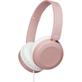 JVC,JVC HA-S31M Wired Over-Ear Headband Headphones with Microphone & Remote - Dusty Pink - Gadcet.com
