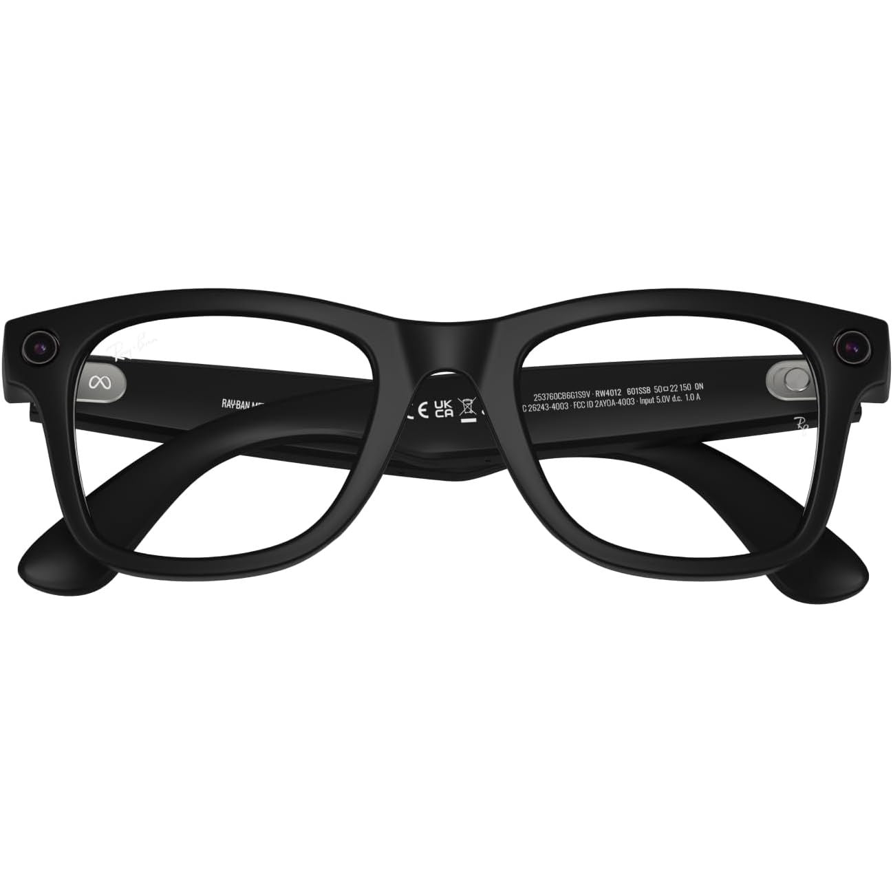 Buy Ecat Tech Ltd,Ray-Ban Meta Gen 2 Wayfarer AI Glasses Matte Black Clear Lenses - Gadcet UK | UK | London | Scotland | Wales| Near Me | Cheap | Pay In 3 | Smart Glasses