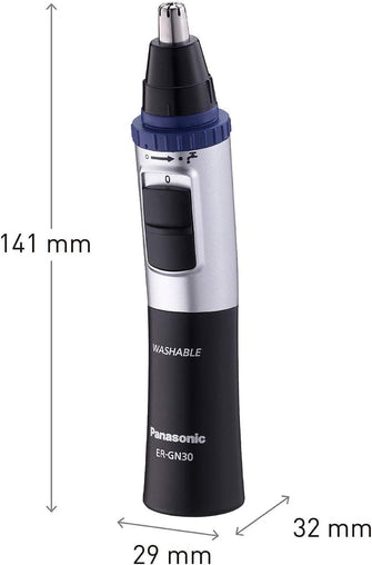 Buy Panasonic,Panasonic ER-GN30 Wet & Dry Nose & Ear Hair Trimmer – Battery Powered, 90-Min Operation – Black - Gadcet UK | UK | London | Scotland | Wales| Near Me | Cheap | Pay In 3 | Trimmer & Shavers