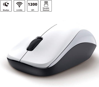 Buy Genius,Genius NX 7000 Wireless Mouse 1200 DPI; 2.4 GHz - Blue-Eye Sensor - White - Gadcet.com | UK | London | Scotland | Wales| Ireland | Near Me | Cheap | Pay In 3 | Mice & Trackballs