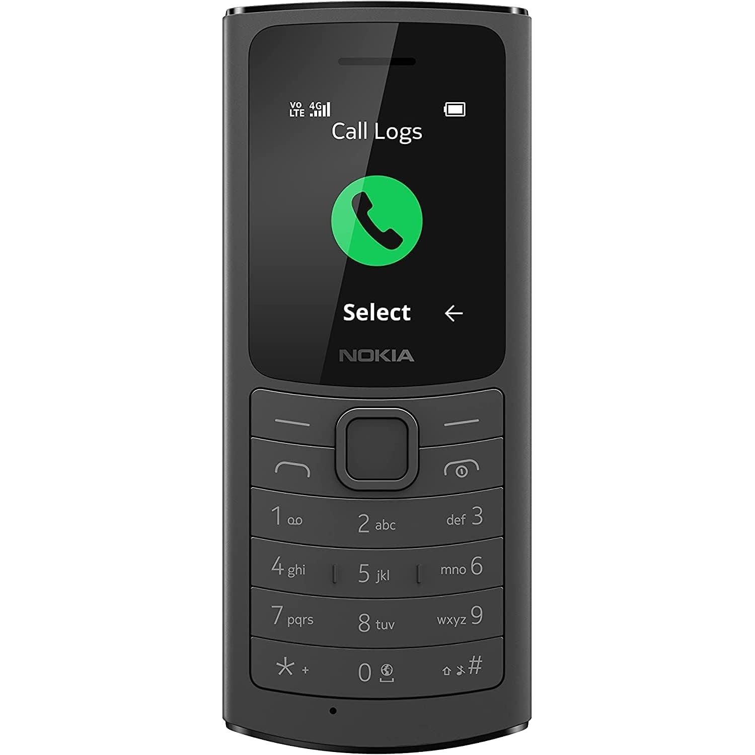 Buy Nokia,Nokia 110 4G VoLTE Feature Phone - 1.8" S30+, 32GB Expandable, 1020mAh Battery, Camera, FM Radio, Black - Gadcet UK | UK | London | Scotland | Wales| Near Me | Cheap | Pay In 3 | Unlocked Mobile Phones