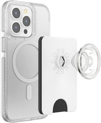 Buy PopSockets,PopSockets Card Holder For Magsafe - Clear White - Gadcet UK | UK | London | Scotland | Wales| Ireland | Near Me | Cheap | Pay In 3 | Mobile Phone Accessories