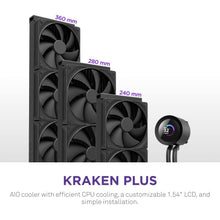 Buy NZXT,NZXT Kraken 360 Plus – 360mm AIO CPU Liquid Cooler with LCD Display, 3 × F120P Fans, AMD AM5/AM4 & Intel LGA 1851/1700/1200/115X Compatible – Black - Gadcet UK | UK | London | Scotland | Wales| Near Me | Cheap | Pay In 3 | Computer System Cooling Parts